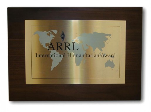 ARRL International Humanitarian Award 2011 Андрей Федоров RW3AH 