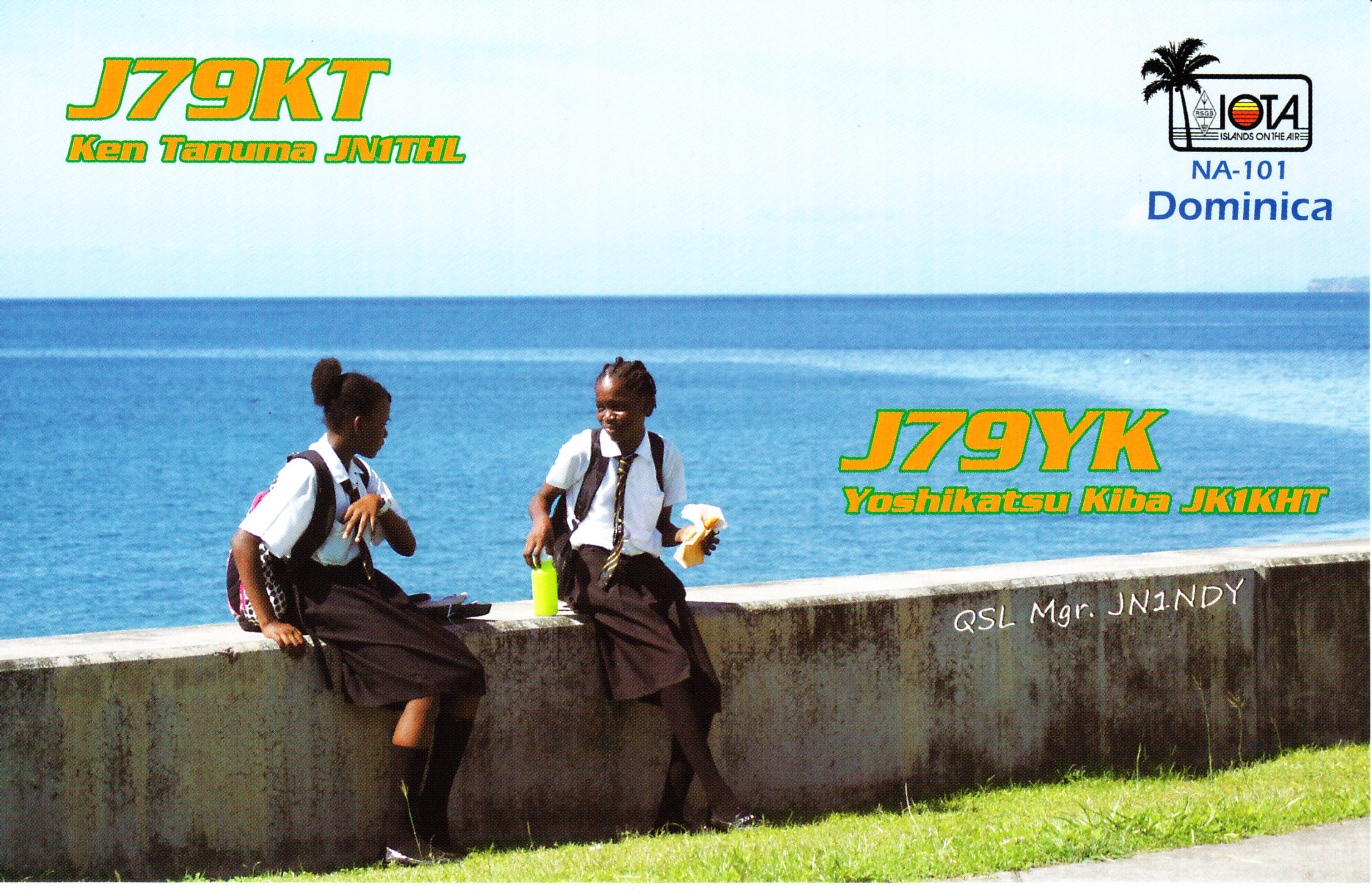 Доминика J79KT J79YK QSL