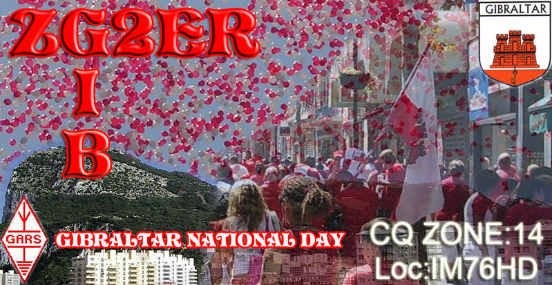 Гибралтар ZG2ER Национальный День Гибралтара