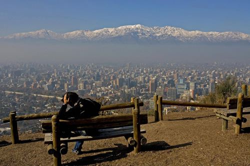 Santiago Chile CE3/VE7SV Andes Mountains