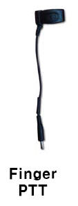 Bluetooth finger PTT for VHF Radios