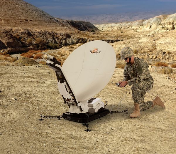 The Hawkeye™ III Lite 1.2M TriBand VSAT for HighSpeed Data