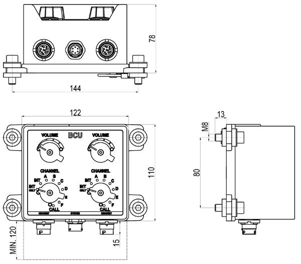 BSU Dimentional Military Intercom