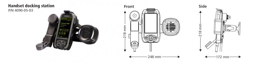 PRC 4090 Control Handset docking station PRC 4090 Control Handset docking station