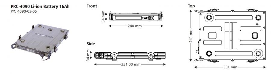 PRC 4090 HF Li-ion Battery 16Ah PRC 4090 HF Li-ion Battery 16Ah