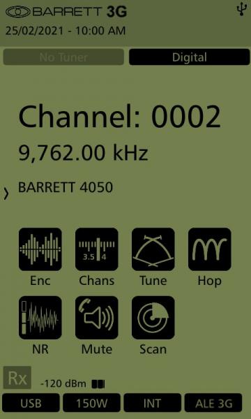 Transceiver Barrett 4090 Display 3 Transceiver Barrett 4090 Display 3